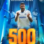 Ravichandra Ashwin 500th wickets in test